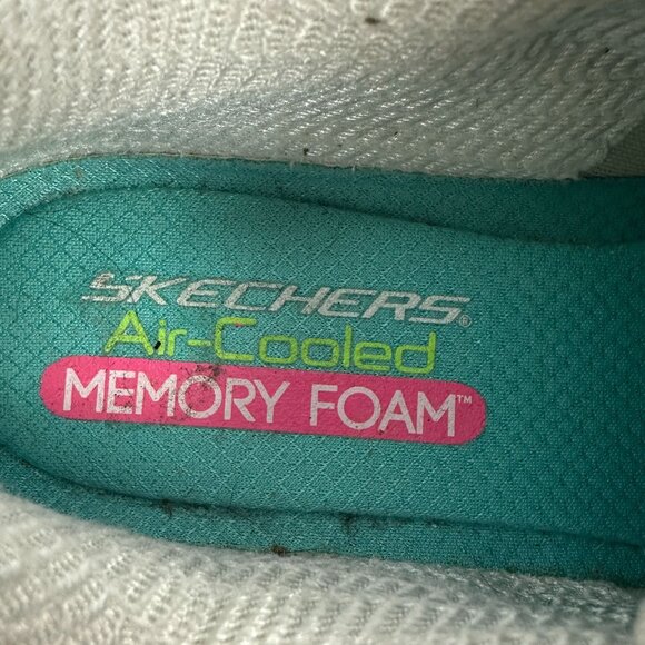 Skechers DLites Womens White Sneakers Size 8.5 Memory Foam Air Cooled Comfortabl - Picture 5 of 9